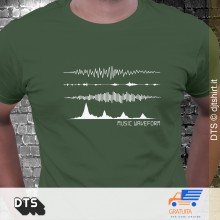 Music waveform t-shirt